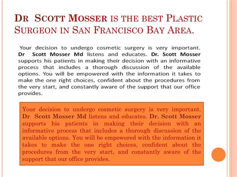 Ppt One Of The Best Transgender Top Surgeon Is Dr Scott Mosser Md Powerpoint Presentation