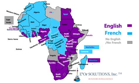 English Speaking Countries In Africa Map