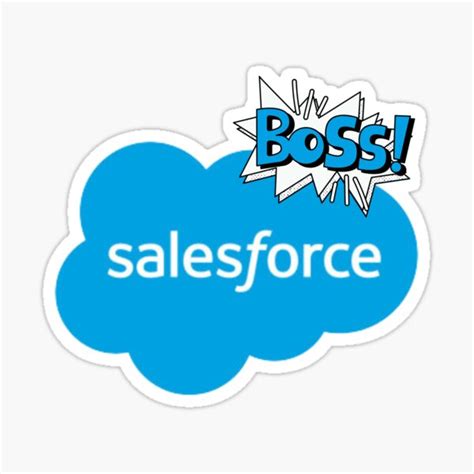 Salesforce Boss Sticker For Sale By Soniaaseguin Redbubble