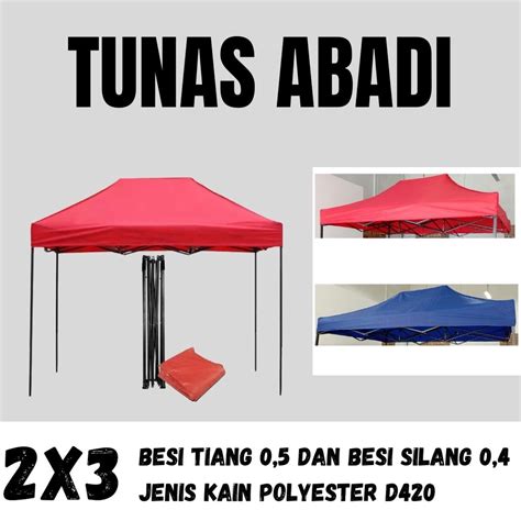 Jual Tenda Lipat Besi 0 4 Folding Tent 2x3 Outdoor Tenda Matic Tenda