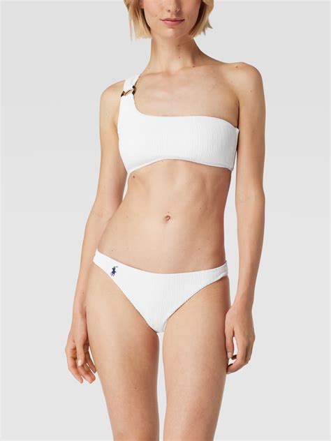 Kup Online Polo Ralph Lauren G Ra Bikini Na Jedno Rami Brudny Bia Y