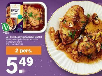 Ah Excellent Vegetarische Kipfilet Promotie Bij Albert Heijn