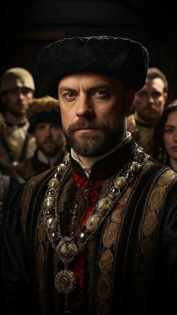 Premium Photo Henry Viii With Six Wives Photorealistic K