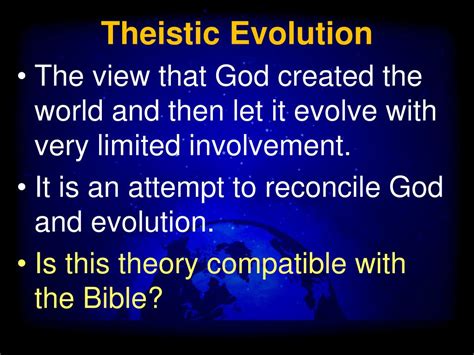 Ppt Theistic Evolution Powerpoint Presentation Free Download Id