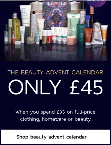 M And S Beauty Advent Calendar Price Mumsnet