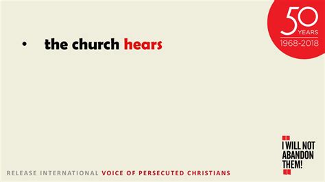 Release International Voice Of Persecuted Christians Ppt Download