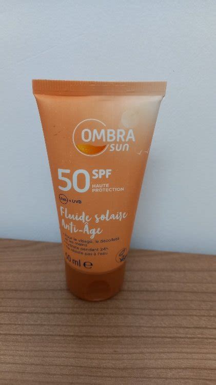 Ombra Sun Fluide Solaire Anti Age SPF 50 50 Ml INCI Beauty