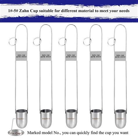 Buy Zahn Cup Immersion Viscosity Cup Dip Type Stainless Steel