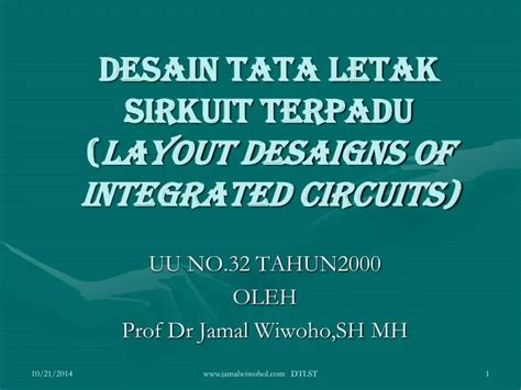 Ppt Desain Tata Letak Sirkuit Terpadu Layout Desaigns Of Integrated