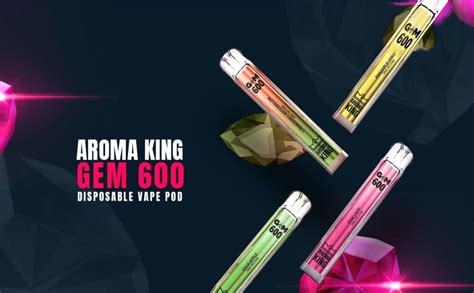 Aroma King Gem 600 Puffs Disposable Vape Pen Prefilled Fruity Flavors