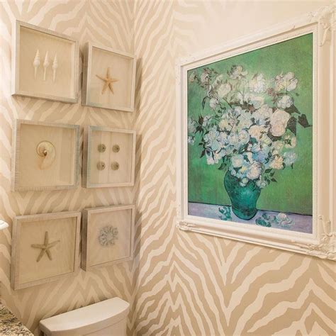 Simple But Elegant Powder Room Update Thibaut1886 Wallpaper And