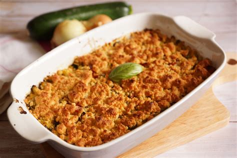 Crumble De Courgettes Au Parmesan En Courgette Parmesan Crumble