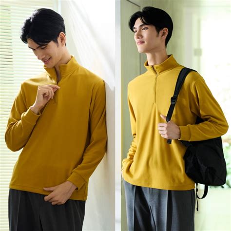 Men's Fleece Long Sleeve T-shirts Collection | UNIQLO MY