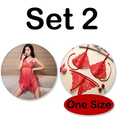 Women Mesh Lingerie Set Nighties Sexy Lace Sleep Dress Shopee Philippines