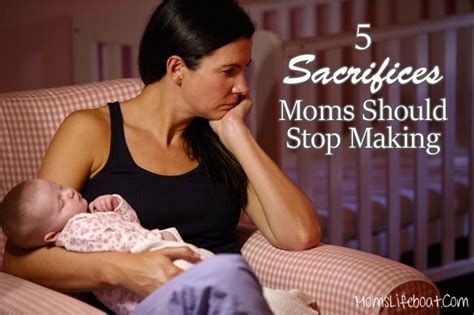 5 Sacrifices Moms Should Stop Making