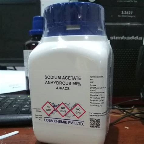 Jual Natrium Asetat Sodium Acetate Anhydrous Ar Shopee Indonesia