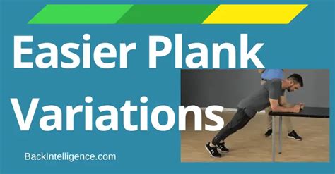 4 Plank Variations - Easier Plank Exercises