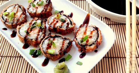 Como Fazer Hot Roll Sushi Empanado Cozinhando Para Ou