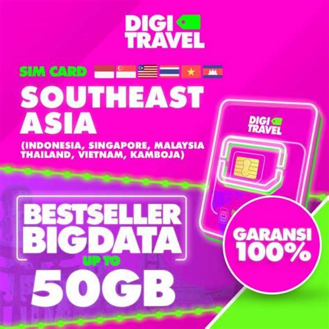 Jual Digi Travel Sim Card Singapore Malaysia Thailand Quota Simcard