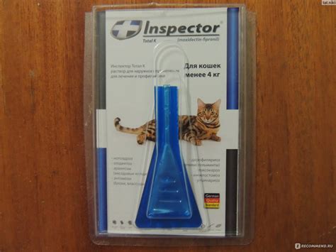 Противопаразитарные средства Inspector Total K (Инспектор Тотал К) для ...