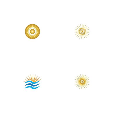 Sun Logo And Symbol Icon 15414654 Vector Art At Vecteezy