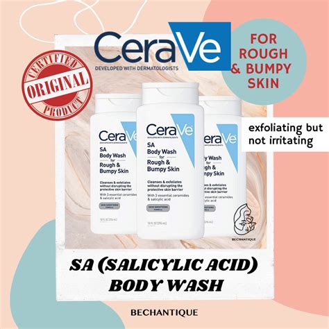 Jual Original Cerave Sa Body Wash For Rough And Bumpy Skin Salicylic Acid