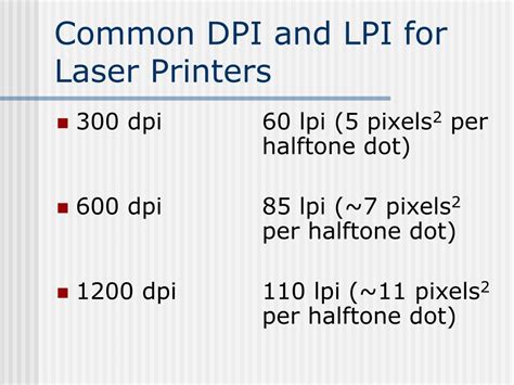 PPT - Pixels, PPI, DPI, and LPI for Scanning, Printing, and Web ...