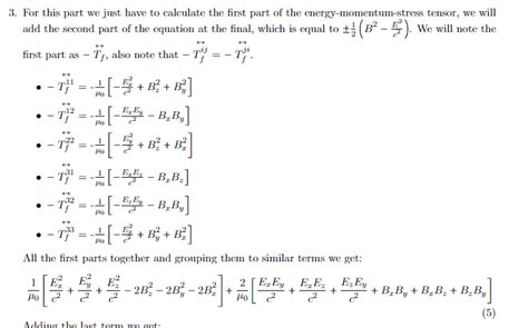 Maxwell Stress Components Of The Energy Stress Momentum Tensor