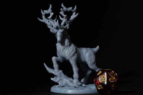 Giant Elk or Deer Miniature for D&D Dungeons and Dragons - Etsy