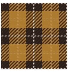 Tartan Brown Beige Seamless Fabric Texture Vector Image