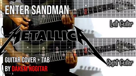 Metallica Enter Sandman Guitar Cover Tab Version Youtube