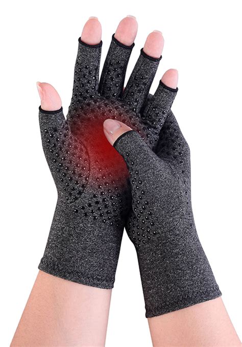 Donfri 2 Pairs Copper Arthritis Compression Gloves Women