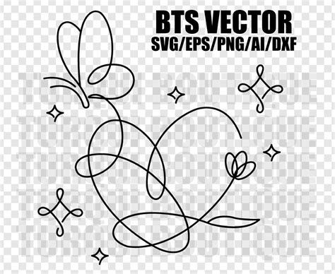 Bts Love Yourself Svgpng Vector Digital File For Cricut Etsy México