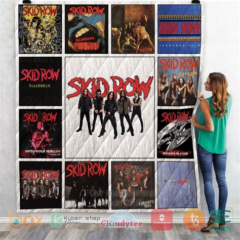 BEST Skid Row Band Album Covers Quilt • Shirtnation - Shop trending t ...