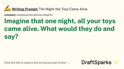 Writing Prompt The Night The Toys Came Alive DraftSparks