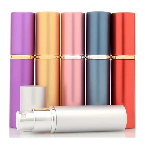 Ml Mini Portable Aluminum Refillable Perfume Storage Bottles With