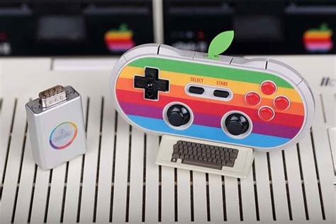 8bitdo Ap40 Bluetooth Game Controller Inspired By Classic Apple Logo