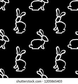 Seamless Pattern Rabbits Stock Illustration Shutterstock