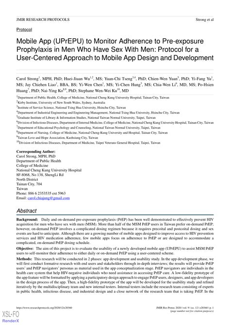 Pdf Mobile App Uprepu To Monitor Adherence To Pre Exposure