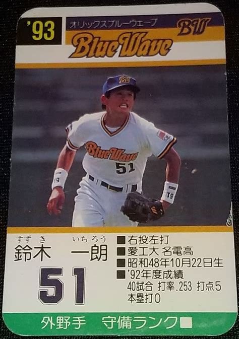 【傷や汚れあり】タカラプロ野球カードゲーム93オリックスブルーウェーブ 鈴木一朗の落札情報詳細 ヤフオク落札価格検索 オークフリー