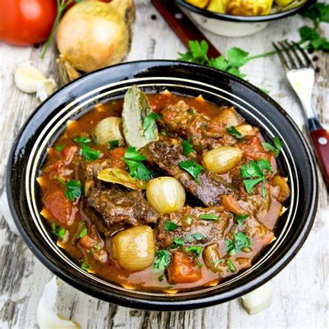 Greek Beef Stifado Healthy Crockpot Recipes Slow Cooker Recipes