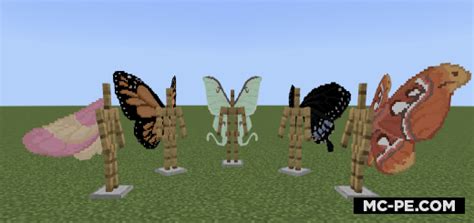 Lepidoptera [1.20] — крылья бабочки и мотылька - Моды для Майнкрафт ПЕ ...