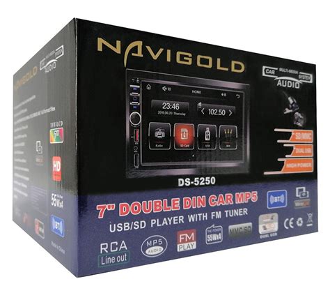 Garaj Dünyası Navigold Double Teyp DS 5250 7 Inch BT USB FM AUX Geri