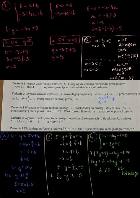 B Agam Na Teraz Matematyka Funkcja Liniowa Brainly Pl