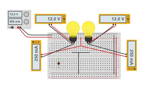 Circuit Design Circuito Paralelo Tinkercad