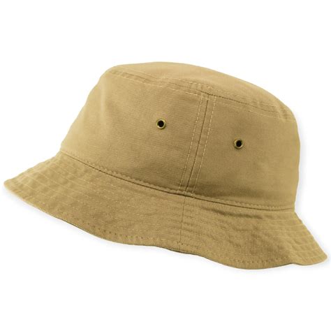 Kb Ethos Fitted Solid Bucket Hat Khaki