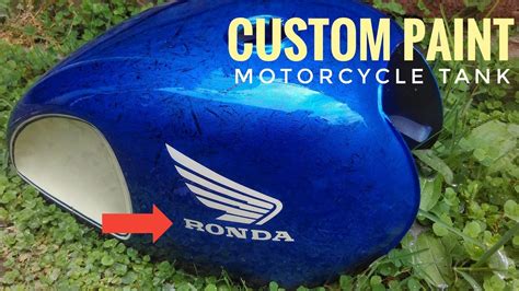 How To Custom Painting Motorcycle Tank Youtube