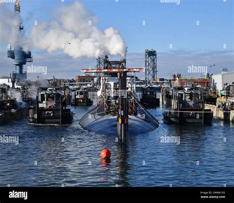 Kittery Maine Feb Uss Texas Ssn Undocks From Drydock