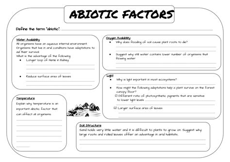 Factors Affects Biodiversity And Populations In Ecosystems Worksheet Answer Key
