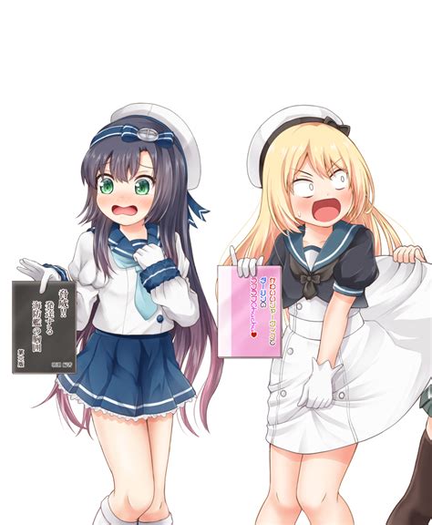 Safebooru 3girls Asashio Kantai Collection Assisted Exposure Black